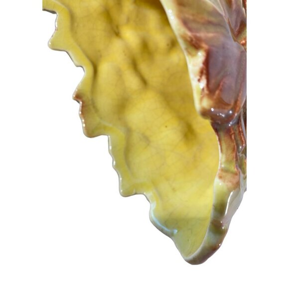 Vintage McCoy Grapes & Leaves Ceramic Double Vase Planter Mid-Century 1950s - Picture 12 of 13